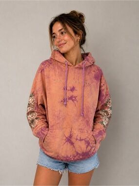 Civil Regime Tie-Dye Floral Hoodie – Size M